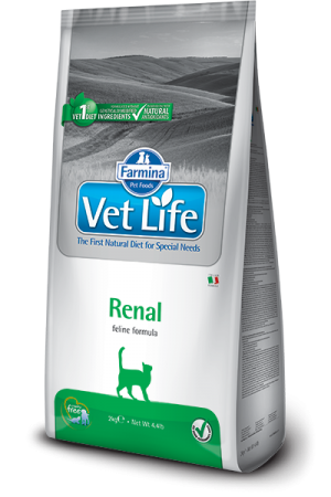 Farmina Vet Life Cat Renal - разработанное для поддержания функции почек при почечной недостаточности