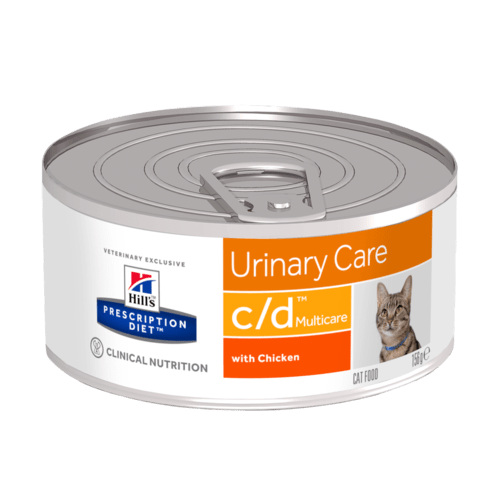 Hill's® Prescription Diet® c/d® Multicare для кошек снижает риск рецидва мочевых камней  с курицей