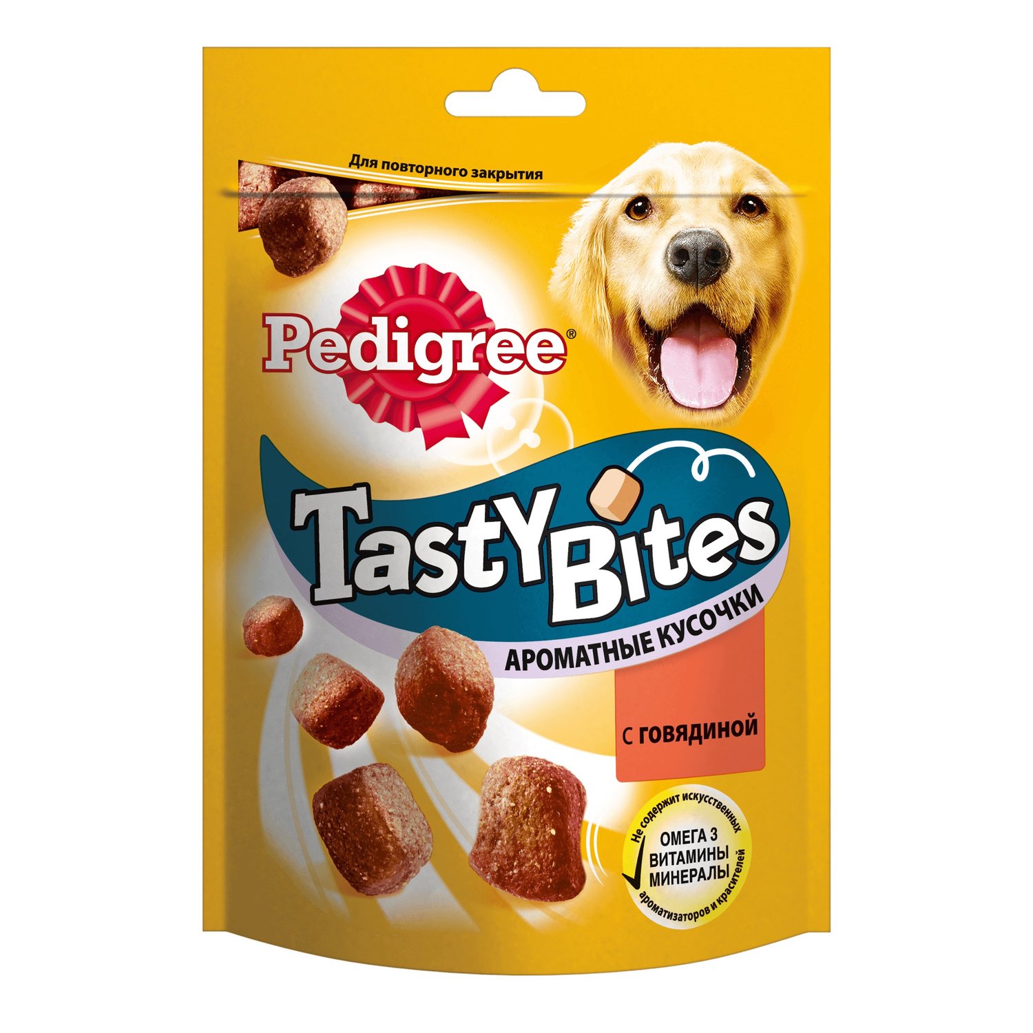 PEDIGREE TASTY BITES лакомство для собак – ароматные кусочки с говядиной