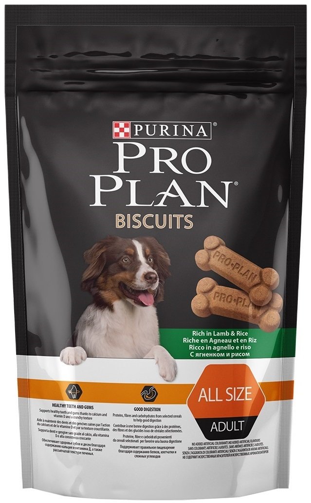 PRO PLAN Biscuits для собак с ягненком и рисом