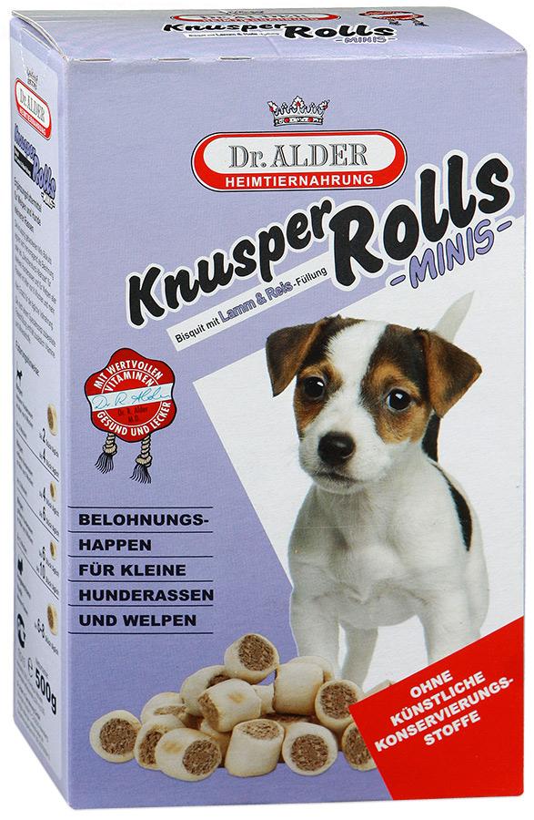DR.ALDER'S KNUSPER ROLLS MINI  лакомство для собак с ягненком