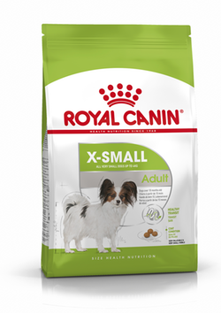 X-SMALL Adult – корм для взрослых собак миниатюрных размеров (весом до 4 кг), учитывающий их специфические особенности (в частности, миниатюрные размеры челюстей, высокие потребности в энергии, склонность к запорам).