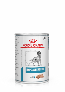 Корм консервированный полнорационный диетический для взрослых собак, применяемый при пищевой аллергии и непереносимости.