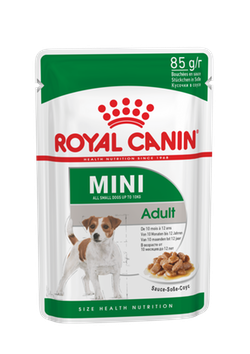 Влажный корм MINI Adult разработан для удовлетворения особых потребностей собак миниатюрных пород, вес которых во взрослом возрасте составляет от 4 до 10 кг.