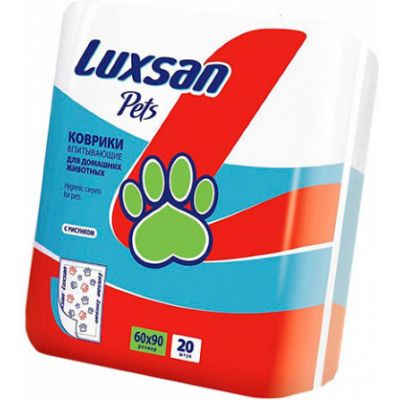 Коврик для кошек и собак LUXSAN Premium с рисунком, 60*90 см