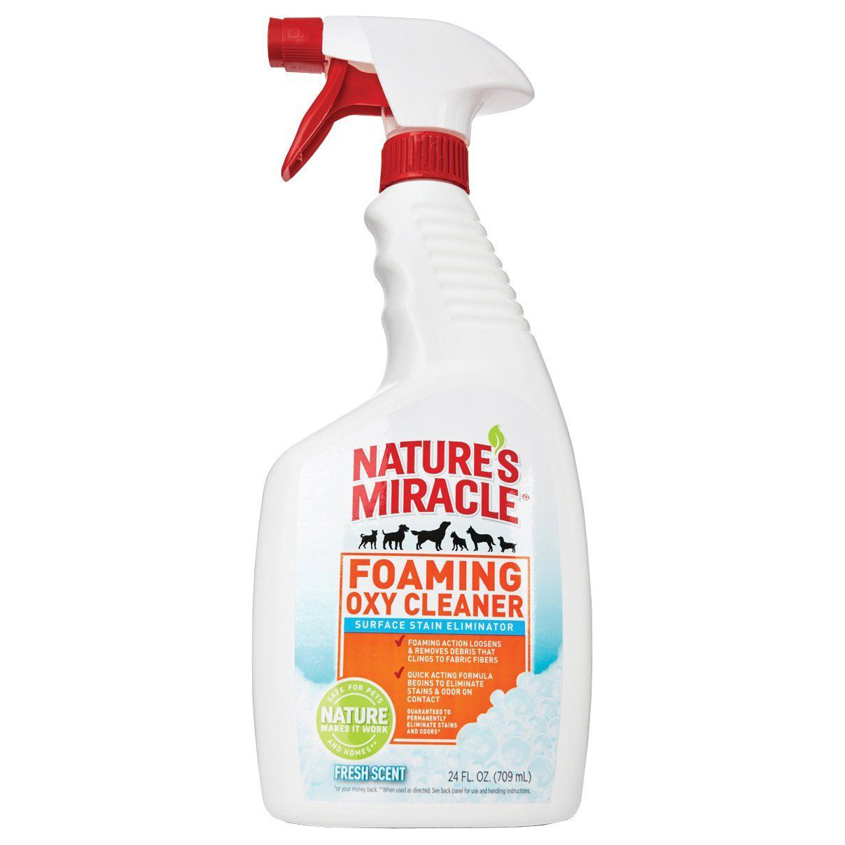 NATURE'S MIRACLE FOAMING OXY CLEANER ПЕНА ДЛЯ ЧИСТКИ КОВРОВ И МЯГКОЙ МЕБЕЛИ