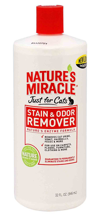 NATURE'S MIRACLE STAIN AND ODOR REMOVER УНИЧТОЖИТЕЛЬ ЗАПАХОВ КОШАЧЬИХ МЕТОК И МОЧИ