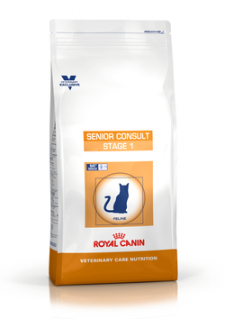 Royal Canin  Senior Consult Stage 1 - корм сухой полнорационный диетический для котов и кошек не имеющих видимых признаков старения. Ветеринарная диета.