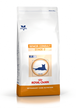 Royal Canin  Senior Consult Stage 2 - Корм сухой полнорационный диетический для котов и кошек , имеющих видимые признаки старения. Ветеринарная диета.