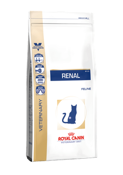 Royal Canin  Renal Feline - корм сухой полнорационный диетический для взрослых кошек для поддержания функции почек при острой или хронической почечной недостаточности.
