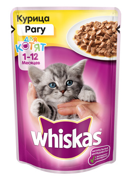 Whiskas влажный корм для котят 