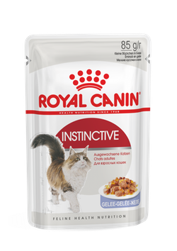 Royal Canin Instinctive (в желе) - корм консервированный полнорационный для взрослых кошек (мелкие кусочки в желе)