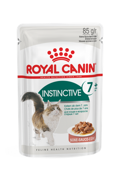 Royal Canin Instinctive 7+ (в соусе) - корм консервированный полнорационный для кошек в возрасте  (мелкие кусочки в соусе)